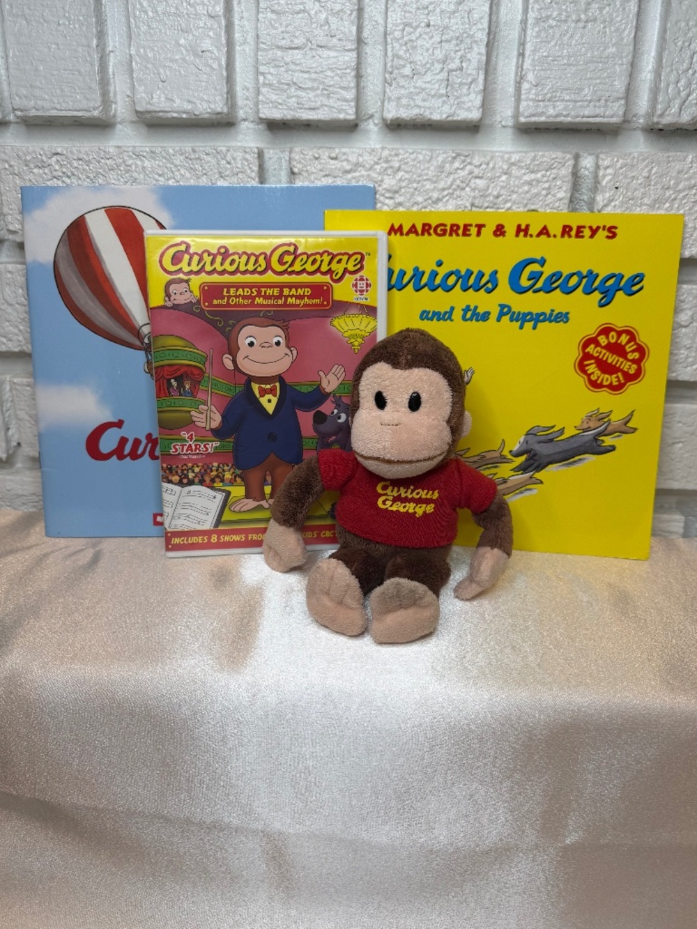 Curious George Book, Plush & DVD Bundle